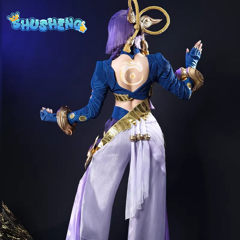 Game Cosplay Series:  LOL -Yunara, The Unbroken Faith  Cosplay high quality Costume full set Shushengcos