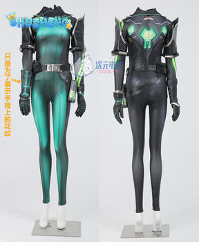 Viper Cosplay Costume Game Valorant Viper Cosplay Costume Green Women Combat Uniform Halloween Party Outfit