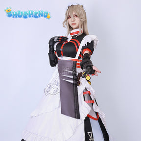 Alexandrina Sebastiane Rina Cosplay Costume Dress Zenless Zone Zero Maid Uniform Victoria Housekeeping Halloween Party Women