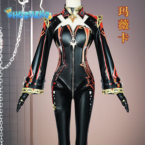 Genshin Impact Mavuika Cosplay Costume Uniform Game Suit Sexy Lovely Halloween Party Role Play Outfit Women