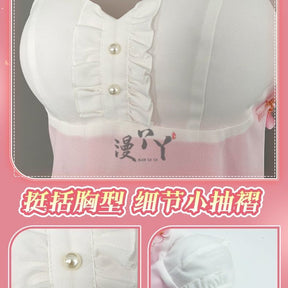 Anime Yosuga No Sora Kasugano Sora Cosplay Costume Girl Sweet Lolita Dress Pajamas Summer Nightgown Ruffle Nightwear Clothes