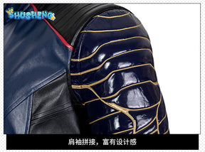 The Falcon and the Winter Soldier Bucky Barnes Cosplay Costume Outfit Coat+Pant Halloween Carnival Suit