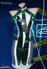 Eve Cosplay Costume Game Stellar Blade Roleplay Women Jumpsuit Cape Disguise Halloween Party Sexy new leather jumpsuit Suit