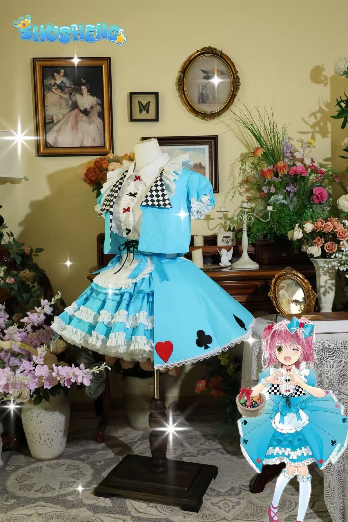Anime Cosplay Series:  Shugo Chara! Amu Hinamori Alice Style Cosplay Sweet Costume Shushengcos