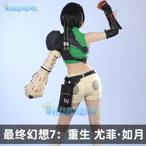 Final Fantasy 7 Yuffie Kisaragi Cosplay Costume Cos Game Anime Party Uniform Hallowen Play Role Clothes New Full