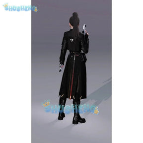 Love and Deepspace Heroines Cosplay Costume Breaking Night Shadow Combat Suit Uniform Halloween Party for Women Men Carnival