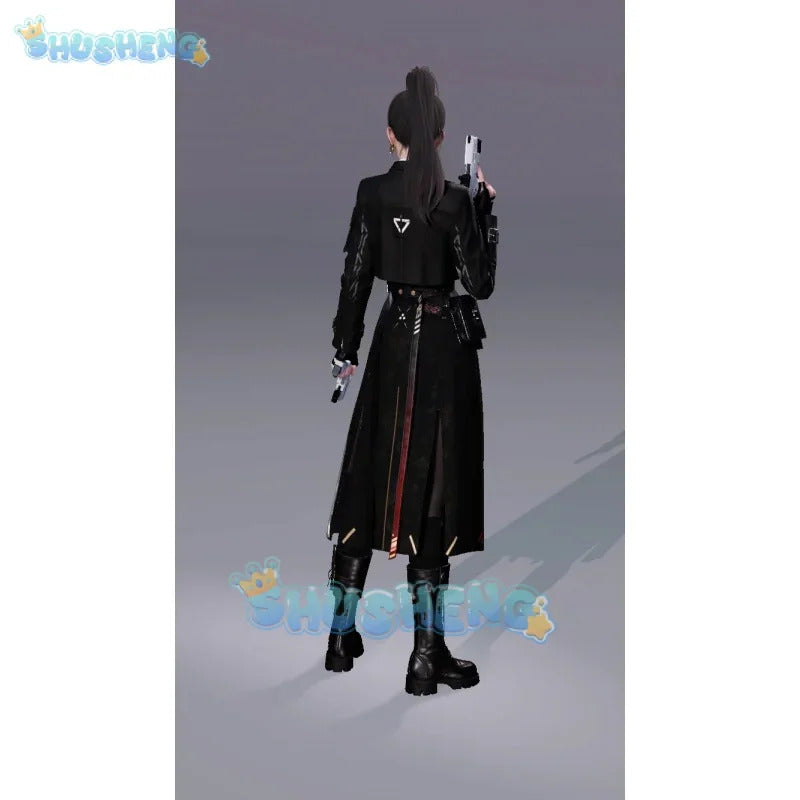 Love and Deepspace Heroines Cosplay Costume Breaking Night Shadow Combat Suit Uniform Halloween Party for Women Men Carnival
