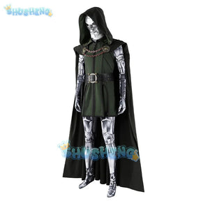 Doctor Doom Cosplay Costume Doom Vest Jumpsuit Helmet Outfit Halloween Carnival Party Christmas Play Role Clothes Clothing