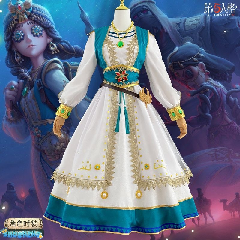 Identity V Anne Lester Toy Merchant Fashion Game Suit Gorgeous Dress Cosplay Costume Halloween Party Outfit Women