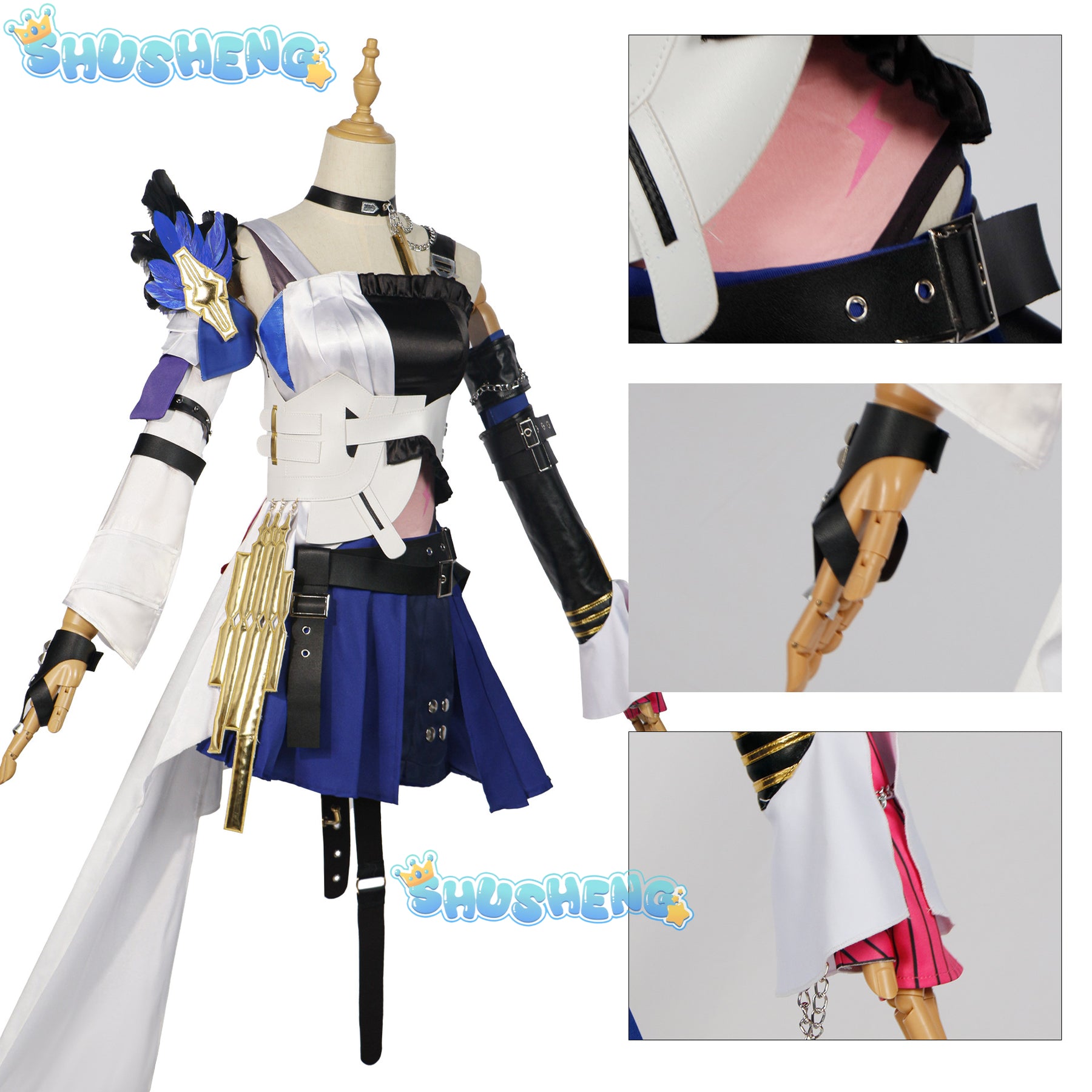 Serval Game Honkai Star Rail Cosplay Costume Women Dress Outfit Serval Uniform Wig Shoes Halloween Carnival Clothing for Women