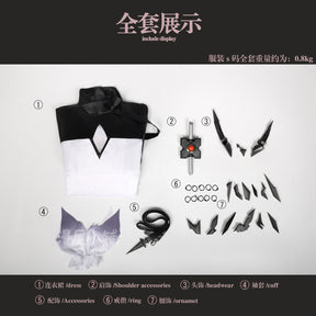 Arknights Theresa Civilight Eterna Women Cosplay Costume Cos Game Anime Party Uniform Hallowen Play Role Clothes Clothing
