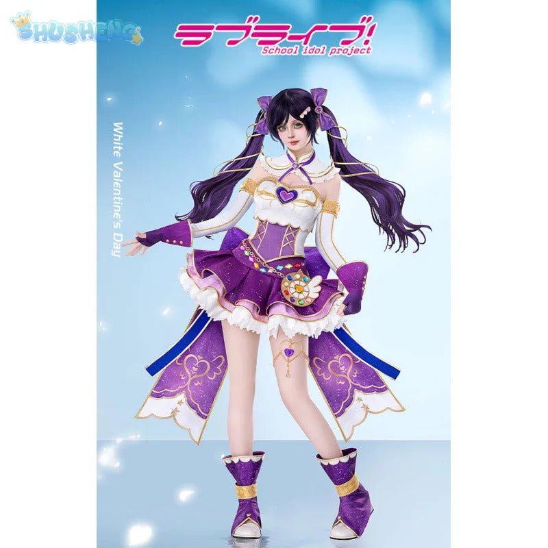 Anime LoveLive Nozomi Tojo Cospaly Costume Halloween party new sweet Lolita dress props wigs accessories women's uniform S-XL