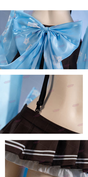 Shusheng-R Azur Lane IJN Yukikaze Cosplay Costume JK Uniform Lovely Uniform Halloween Party Role Play Outfit Women
