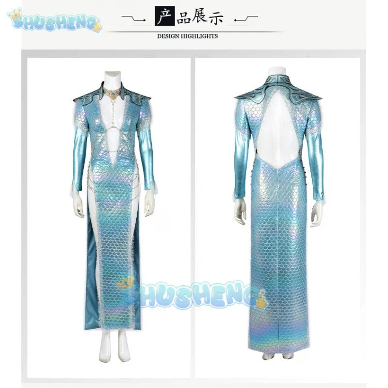 Baldurs Cos Gate 3 Shadowheart Wavemothes Robe Cosplay Costume Necklace Uniform Props Halloween Party for Women Girls Role Play
