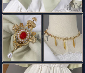 Anime Frieren: Beyond Journey's End Cosplay Costume White Flower Skirt Princess Dress Woman Sexy Masked Ball Party Suit