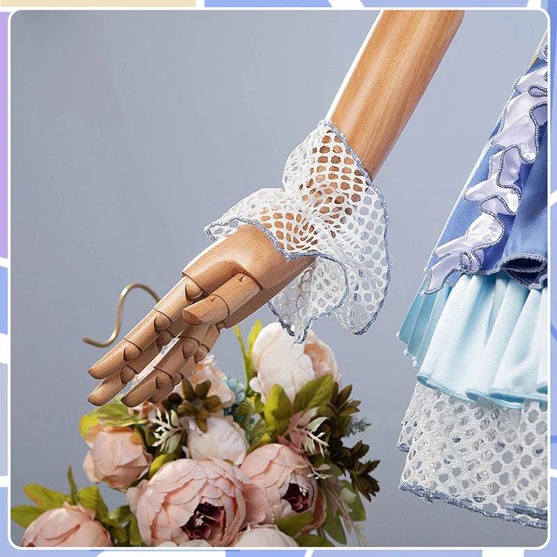 Shusheng-R Gakuen IDOLM@STER  Kotone Fujita Cosplay Costume Halloween Carnival Sweet Lolita Dress Accessories Props Wig Men's  Women's Set