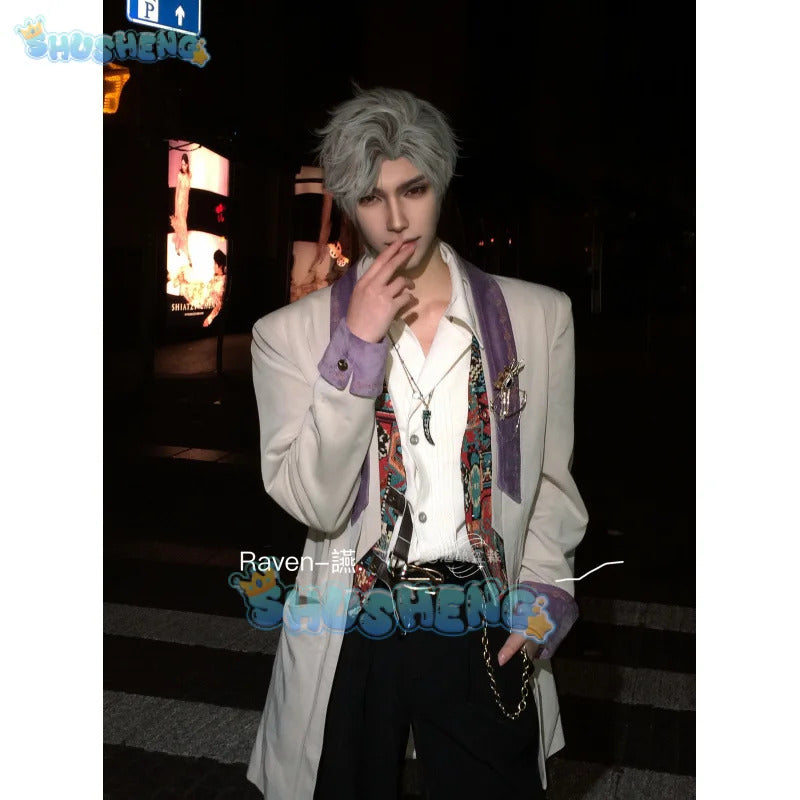 Love and Deepspace Sylus Cosplay Costume Uniform Halloween Carnival Party Christmas Play Role Clothes Clothing