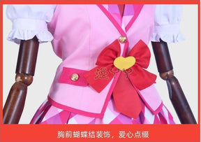Aikatsu! Series Hoshimiya Ichigo Cosplay Costume Hair accessories tie accessories Halloween party pink cute Lolita uniform set