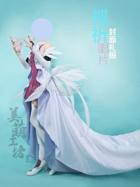 Anime Guilty Crown Inori Yuzuriha Cosplay Costume Women's new elegant Halloween party dress wig accessories props uniform set