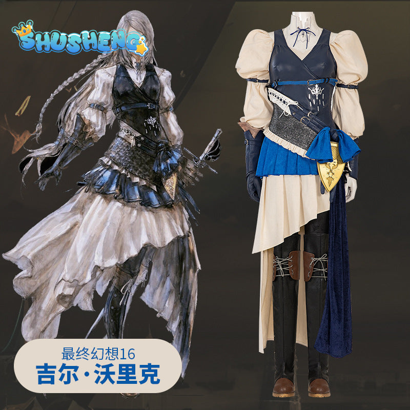 Final Fantasy XVI Jill Warrick Cosplay Fantasy Anime Game FF16 Costume Disguise Adult Women Cosplay Roleplay Fantasia Outfits