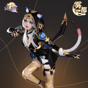 Honkai Star Rail Cipher Cosplay Costume Wig Uniform Cifera Hat Amphoreus Shoes Halloween Party for Women Girls Carnival Props