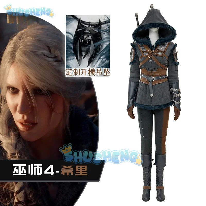 Ciri Witcher 4 Cosplay Costume Uniform Cirilla Fiona Elen Riannon Halloween Carnival Party Christmas Play Role Clothes Clothing