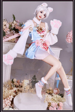 Anime Game Naraka: Bladepoint Feria Shen Cosplay Costume Chinese Style Hanfu Dress Winter Skirt Woman Sexy Kawaii Party Suit
