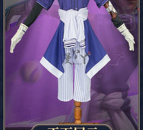 Game Identity V Ganji Gupta Batter Cosplay Costume Wig BLK Uniform Set Halloween Carnival Play Role Party Props Coaplay Clothes