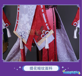 Genshin Impact Yae Miko Full Set Guuji Yae Cosplay Costume Wig Earning Headwear Ears Tail for Comic Con