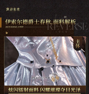 Shusheng Reverse:1999 Isolde And All That Jazz Game Suit Gorgeous Uniform Cosplay Costume Halloween Party Role Play Outfit Women