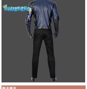 The Falcon and the Winter Soldier Bucky Barnes Cosplay Costume Outfit Coat+Pant Halloween Carnival Suit