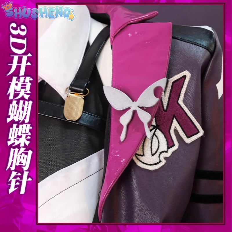 Kafka Cosplay Honkai: Star Rail Anime Women Fashion Racing Jacket Kafka Role Play Clothing Halloween Costumes Driving Suit