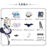 Game Genshin Impact Barbara Cosplay Costume Girls Princess Dresses Lolita Maid Clothes Wig Suit Anime Uniform Halloween Party