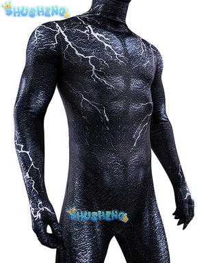 Black Venom Symbiote  Costume Cosplay 3D Printed Spandex Superhero Zentai Suits Bodysuit Halloween Costume Adult