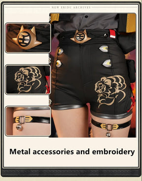 Zenless Zone Zero Ju Fufu Cosplay Costume Uniform Halloween Carnival Party Christmas Play Role Clothes Clothing for Women