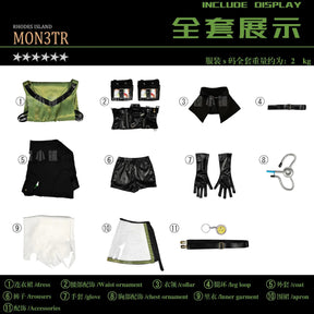 Arknights M3 Mon3tr Kal'tsit‌ Cosplay Costume tAMa-10 Uniform Halloween Carnival Party Christmas Play Role Clothes Clothing