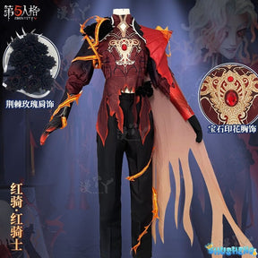 Game Identity V Mechanic Red Knight Cosplay Costume Richard Sterling Cosplay Suit Halloween Uniform Anime Clothing Custom Made