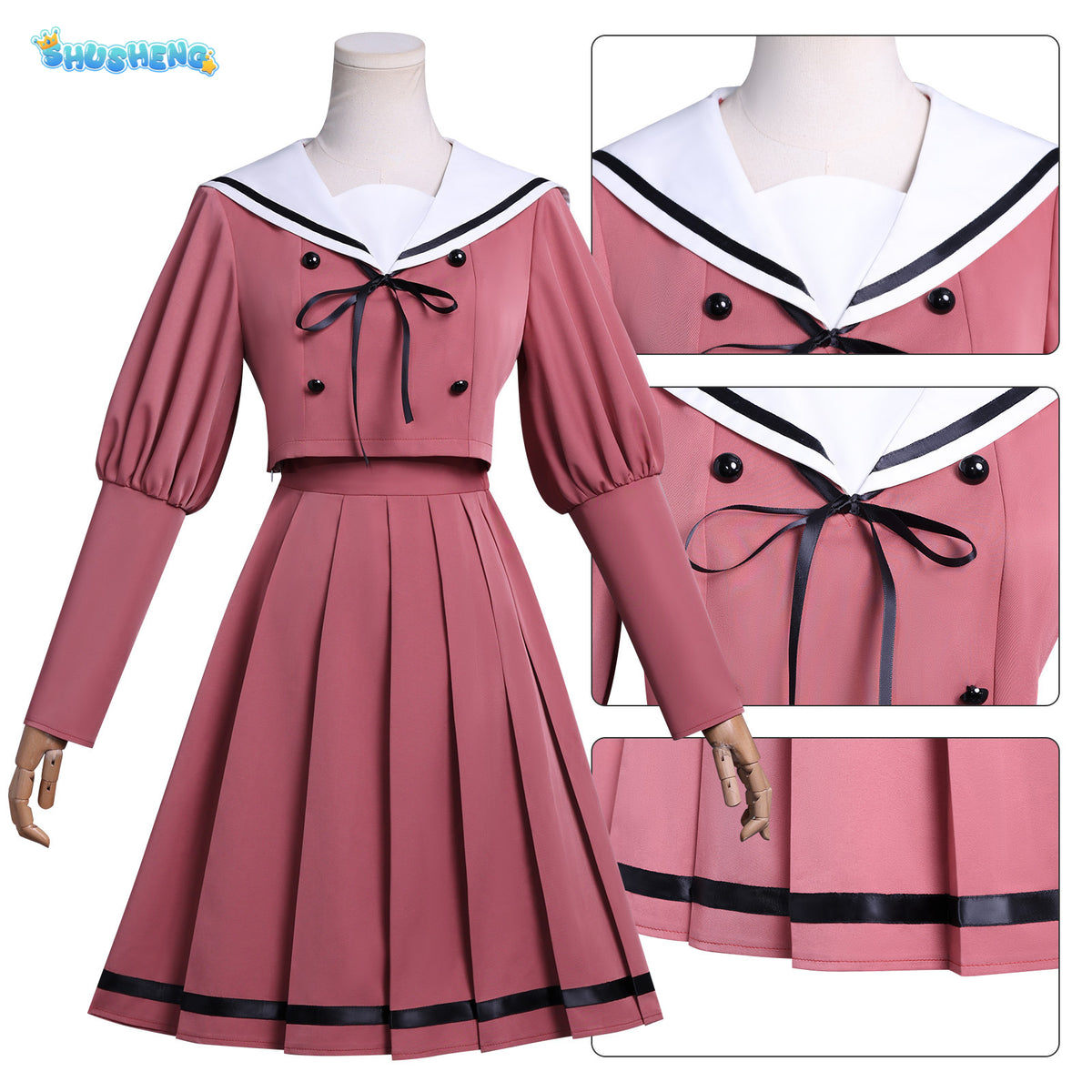 Waguri Kaoruko Cosplay Costume The Fragrant Flower Blooms With Dignity JK Uniform Carnival Women Casual Daily Set