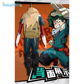 Latest styles My Hero Izuku Academy Midoriya Cosplay Costume Hero Academy Deku Batting Suit Green Men Uniforms set XS-XXL