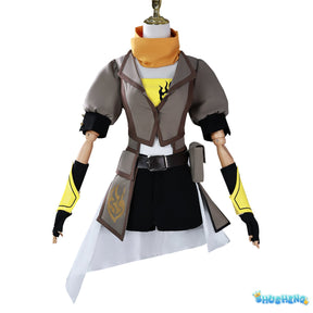 Anime RWBY Cosplay Yang Xiao Long Costume Sexy Jacket Yellow Black Y2K Oversleeve Desert Punk Lolita Halloween Party Customized