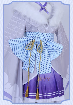 Virtual YouTuber VTuber Elira Pendora NIJISANJI EN LazuLight Cosplay Costume Anime Sexy Woman Kimono Lolita Dress Halloween Suit