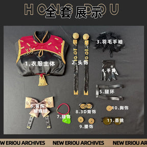 Zenless Zone Zero Sweety Cosplay Costume Cheongsam Uniform Headwear Sunglasses Yum Cha Sin Halloween Party for Women Girls