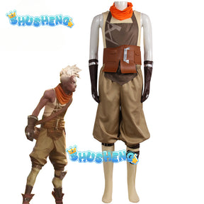 LoL Arcane Ekko Cosplay Costume The Boy Who Shattered Time Uniform Outfits Halloween Carnival Suit For Man And Women
