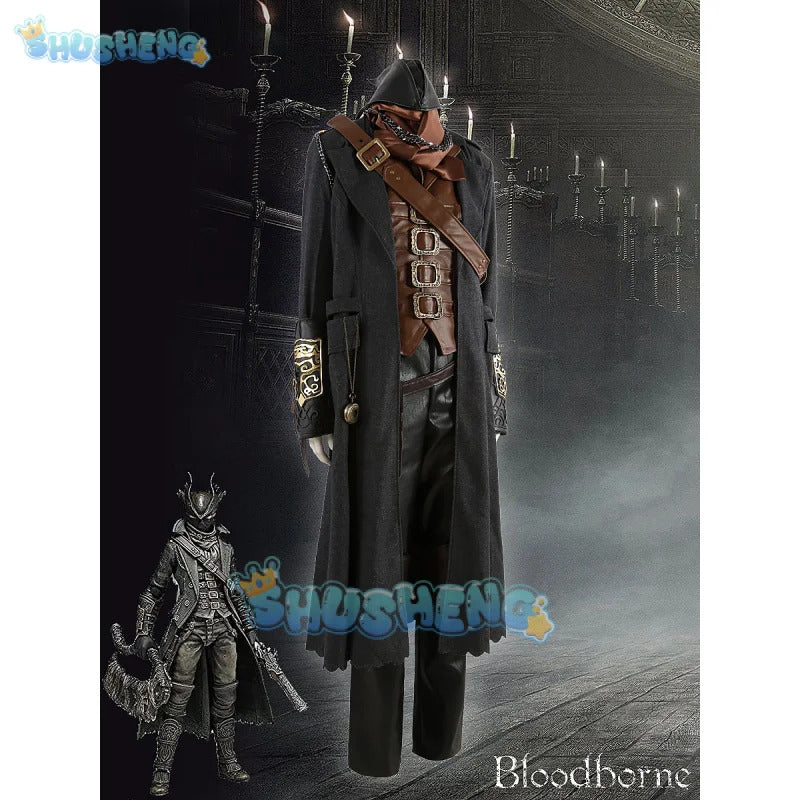 Gehrman Hunter  Cosplay Costume Game Bloodborne Uniform Halloween Carnival Party Christmas Play Role Clothes Clothing for Men