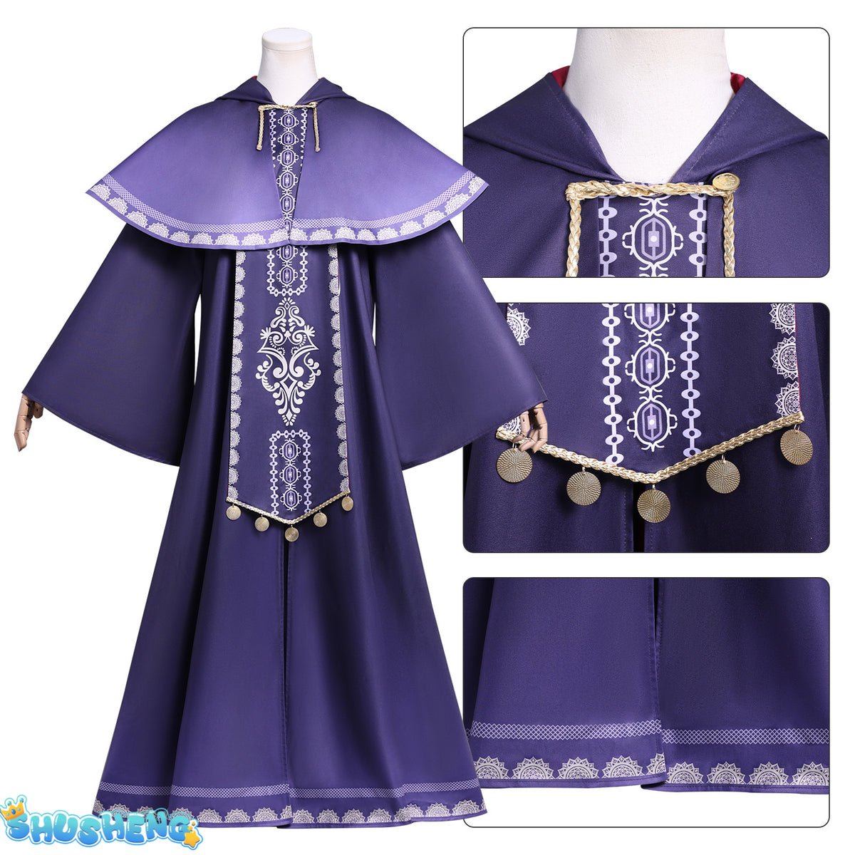 Monica Everette Cosplay The Secret of the Silent Witch Costume Halloween Carnival Party Christmas Play Role Clothes Clothing
