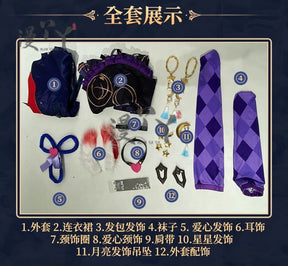 Game Honor of Kings Cos ShaoSiyuan Cosplay Costume Wig wide sleeves Sexy slim women Halloween