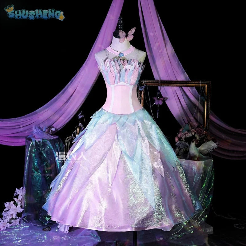 Shusheng-R Movie Barbie Cosplay barbie Swan Lake Ballet Dress Costume Halloween Carnival Sweet Women's Dress Accessories Props Uniform Set