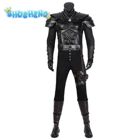 Geralt of Rivia Cosplay Fantasia Costume Leather Jacket for Adult Man Uniform Top Pants Belt Outfit Halloween Carnival Costumes