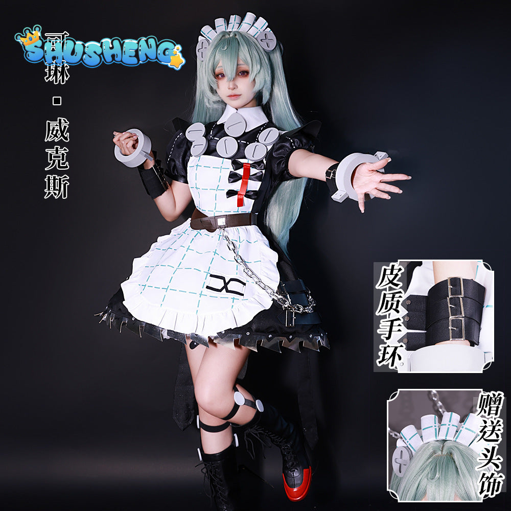 Zenless Zone Zero Corin Wickes Cosplay Costume Uniform Wig Anime Halloween Party Costumes Masquerade Women Game