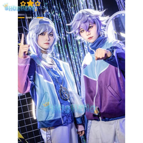 Paradox Live Rapper Cozmez Yatonokami Kanata MC:KANATA Cosplay Costume Wig Anime Outfit Halloween Carnival Party Role Play Suit